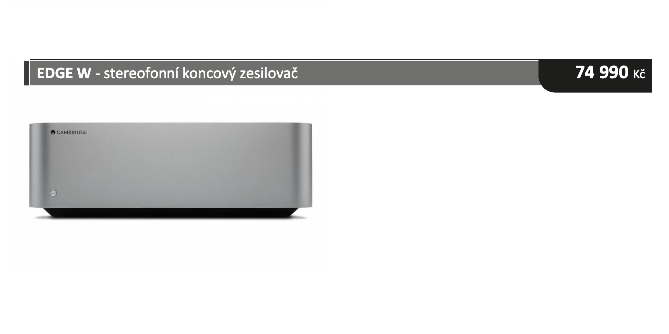 Cambridge Edge W Stereofonní koncový zesilovač