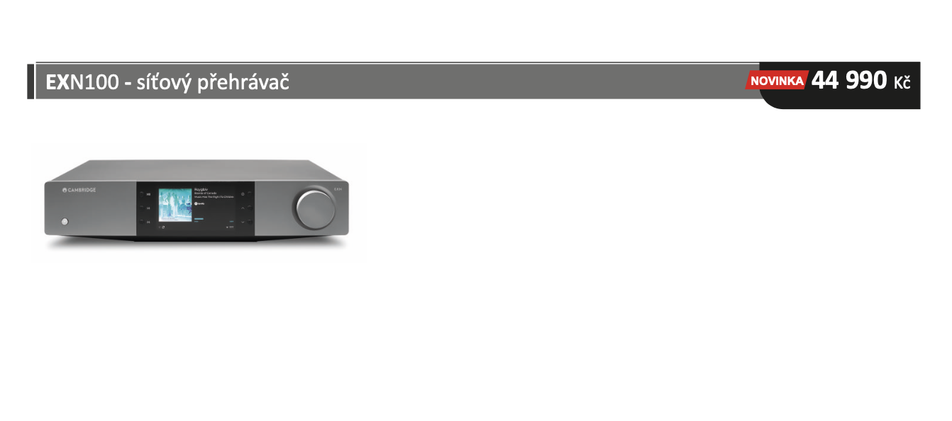 Cambridge EXN100 Síťový přehrávač
