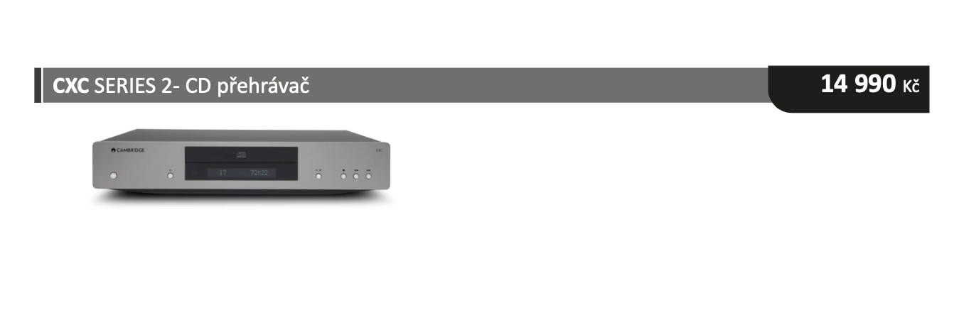 Cambridge Audio CXC SERIES 2 CD přehrávač