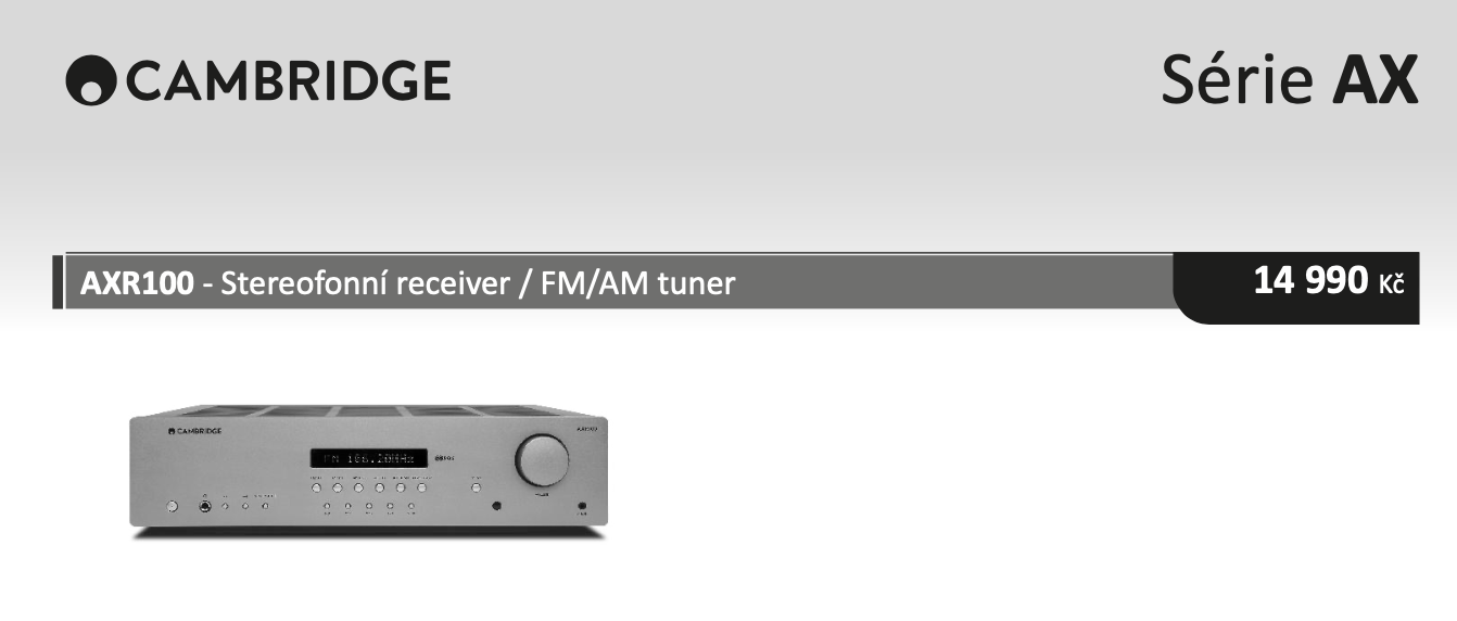 Cambridge AXR100 Stereofonní receiver