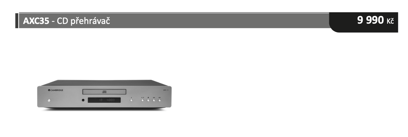 Cambridge AXC35 CD přehrávač