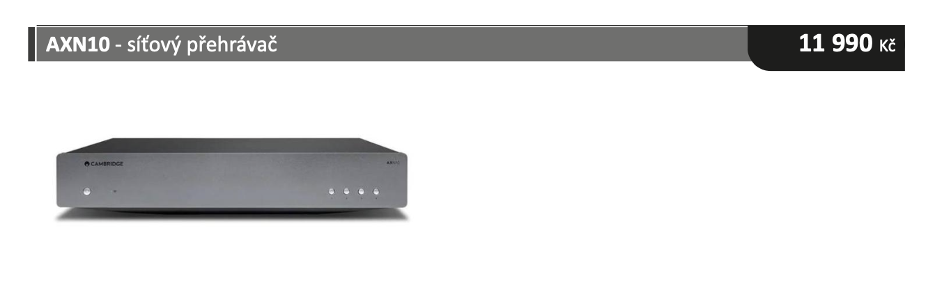 Cambridge Síťový přehrávač AXN10
