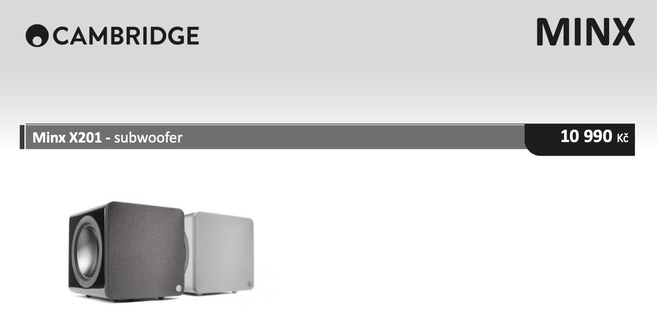 Cambridge Minx X201 subwoofer