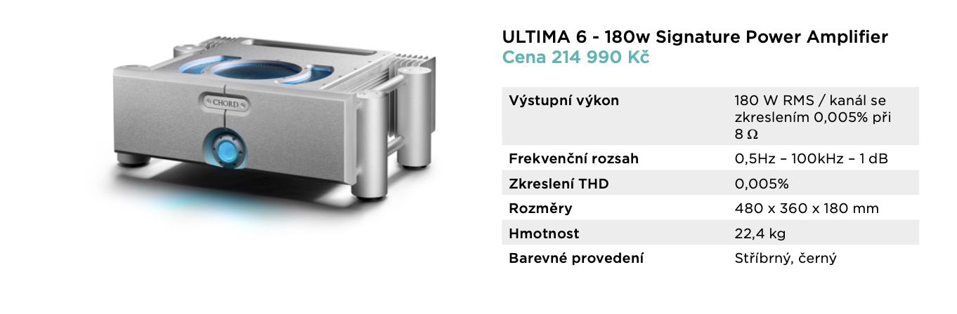 ULTIMA 6 - 180W Signature Power Amplifier