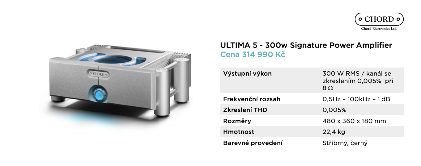 ULTIMA 5 - 300w Signature Power Amplifier