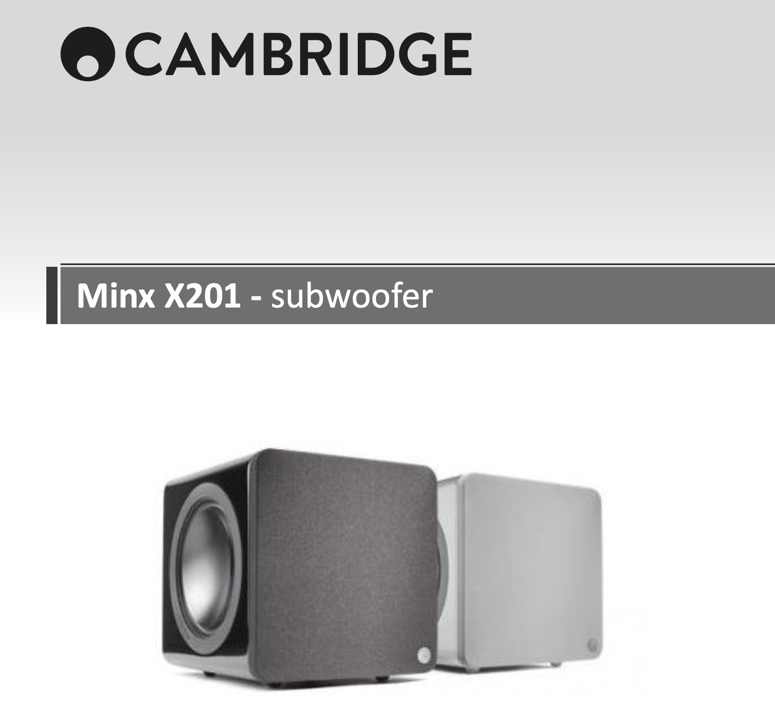 Cambridge Minx X201 subwoofer