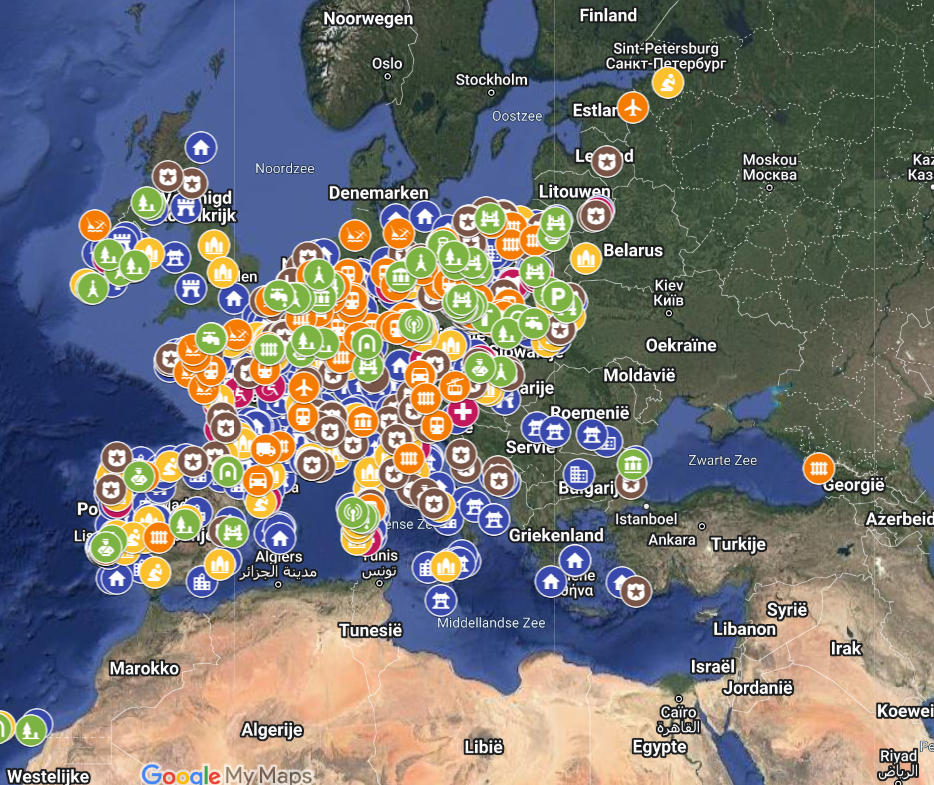 Beginners and Pro Urbex Map