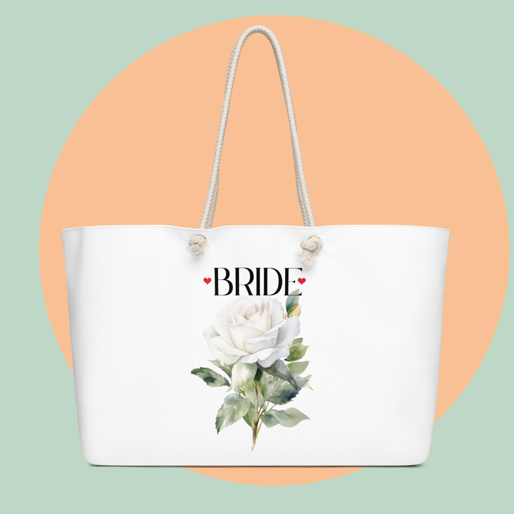 White Rose Love Weekend Tote