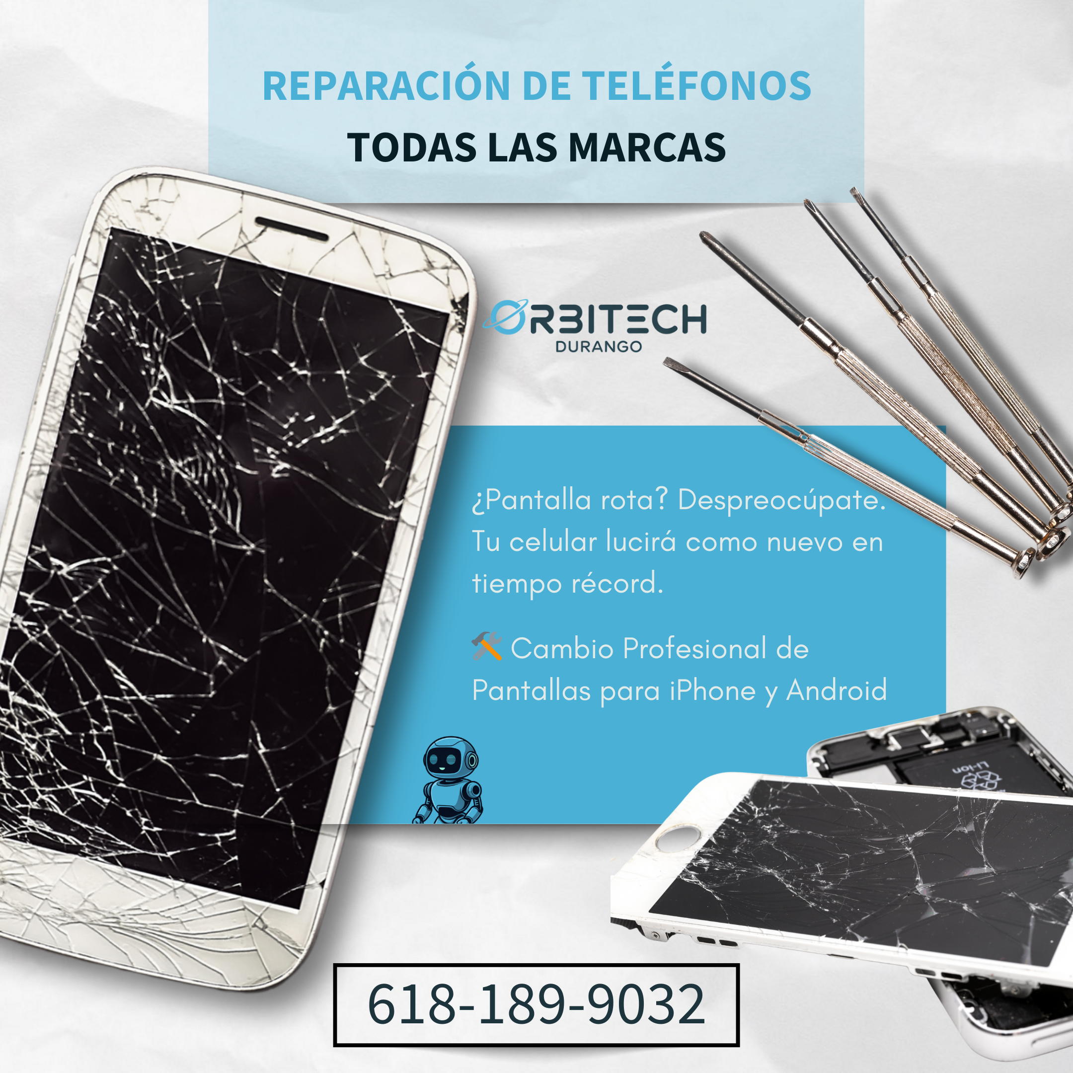 Cambio de pantalla de celular