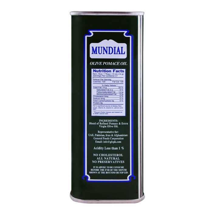 Mundial Olive Pomace Oil 400ml