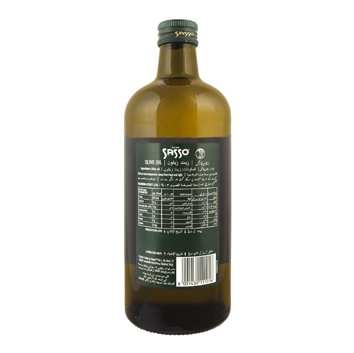 Sasso Olive Oil, Bottle, 1000ml