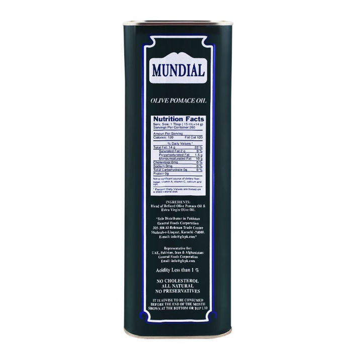 Mundial Olive Pomace Oil 4 Litres