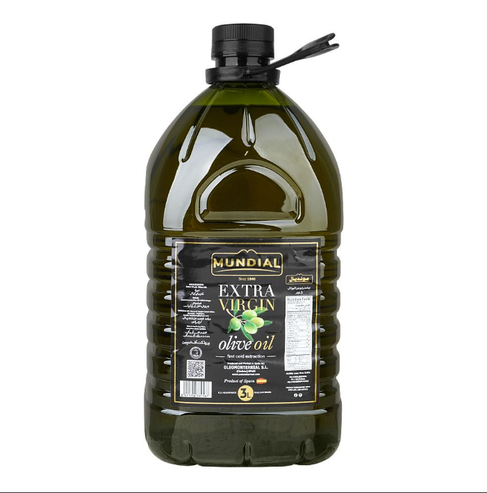 Mundial Extra Virgin Olive Oil, 3 Liter Bottle