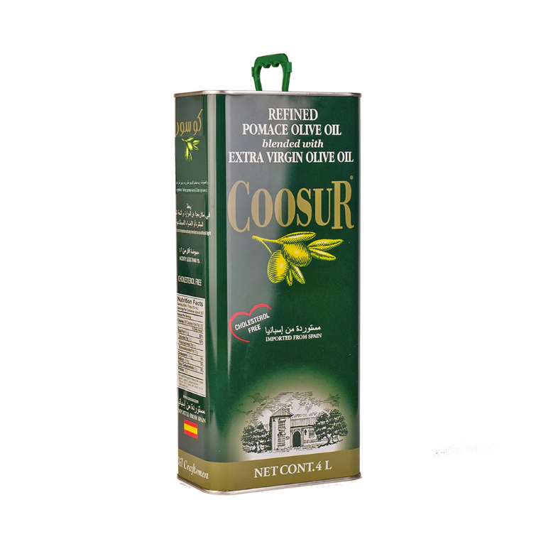 Coosur Olive Pomace Oil Blended With Extra Virgin Olive Oil 4ltr