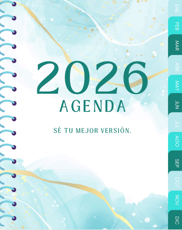 Agenda Digital 2026 Azul + BONUS