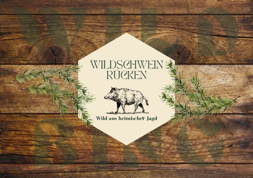 Wildschweinrücken (ausgelöst)