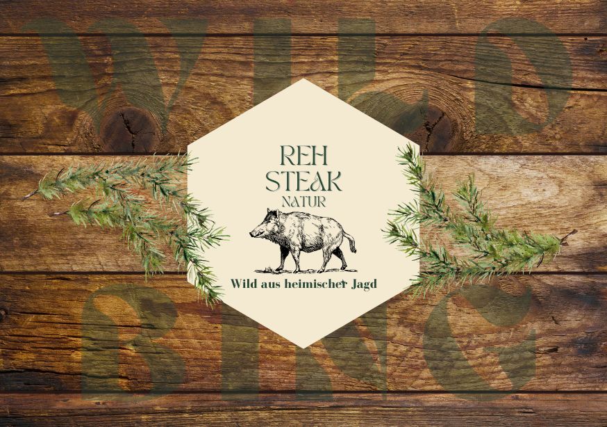 Rehsteak Natur (perfekt zum panieren als Schnitzel)