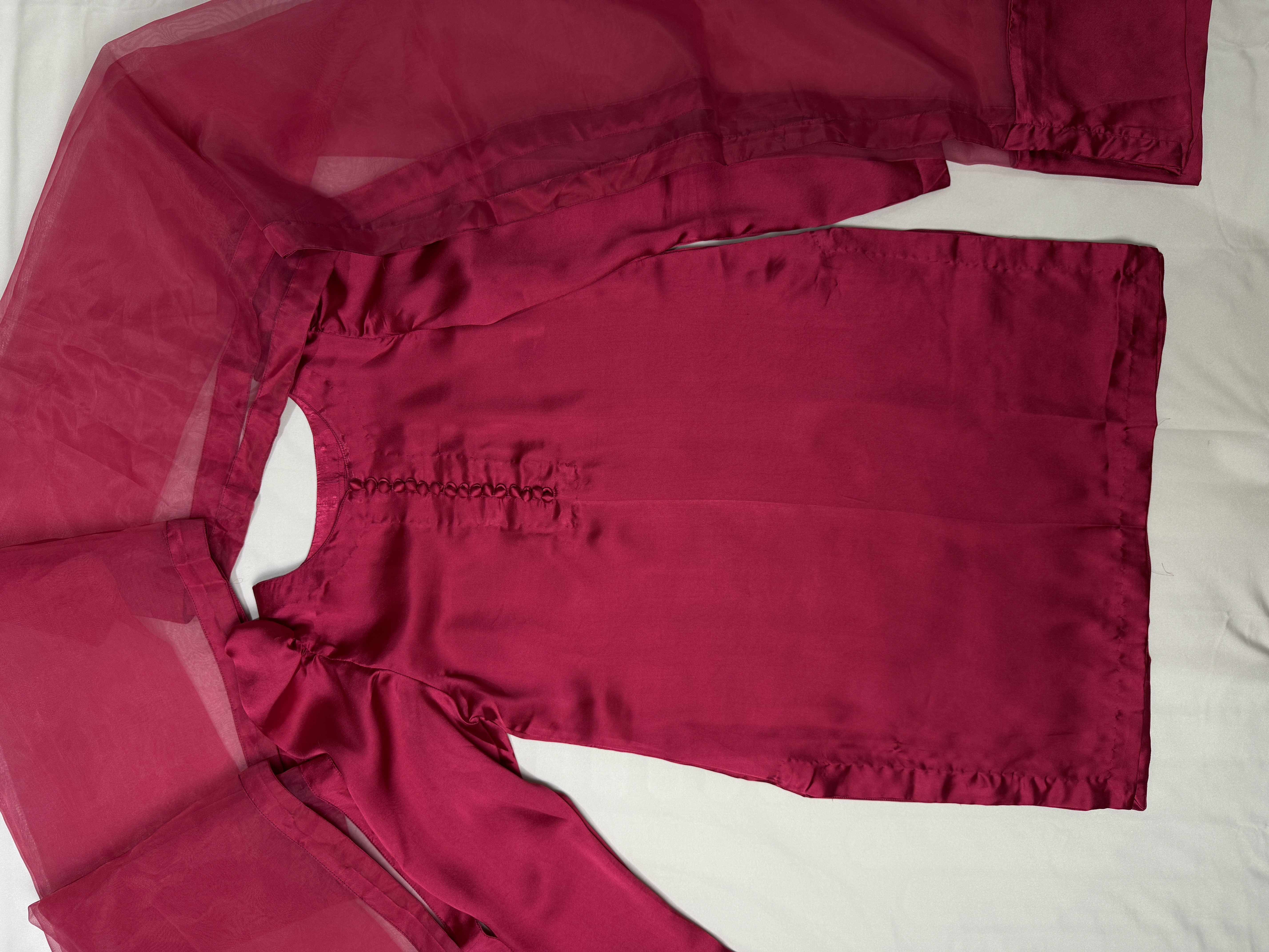 Farshi Shalwar - Hot Pink