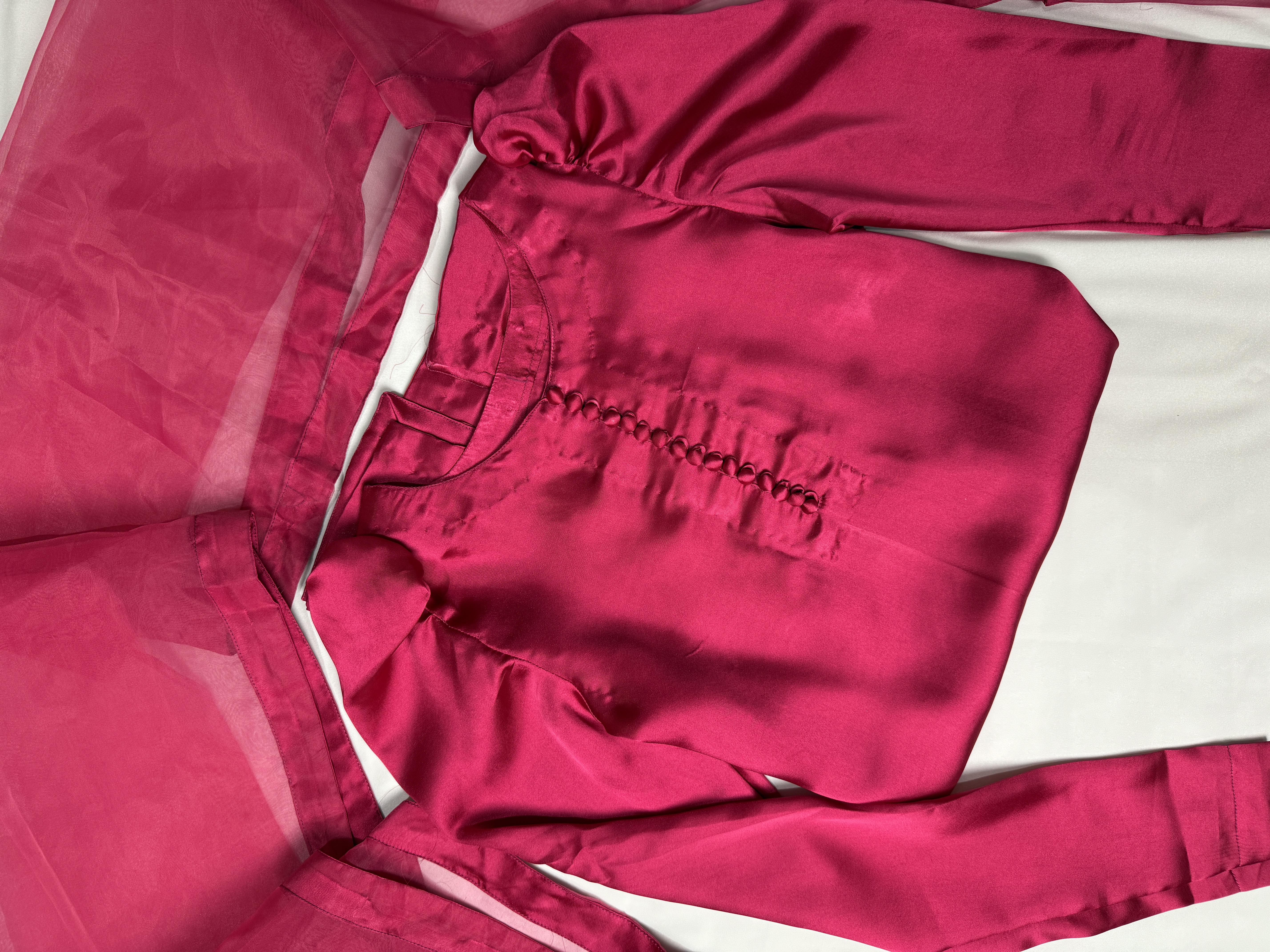 Farshi Shalwar - Hot Pink