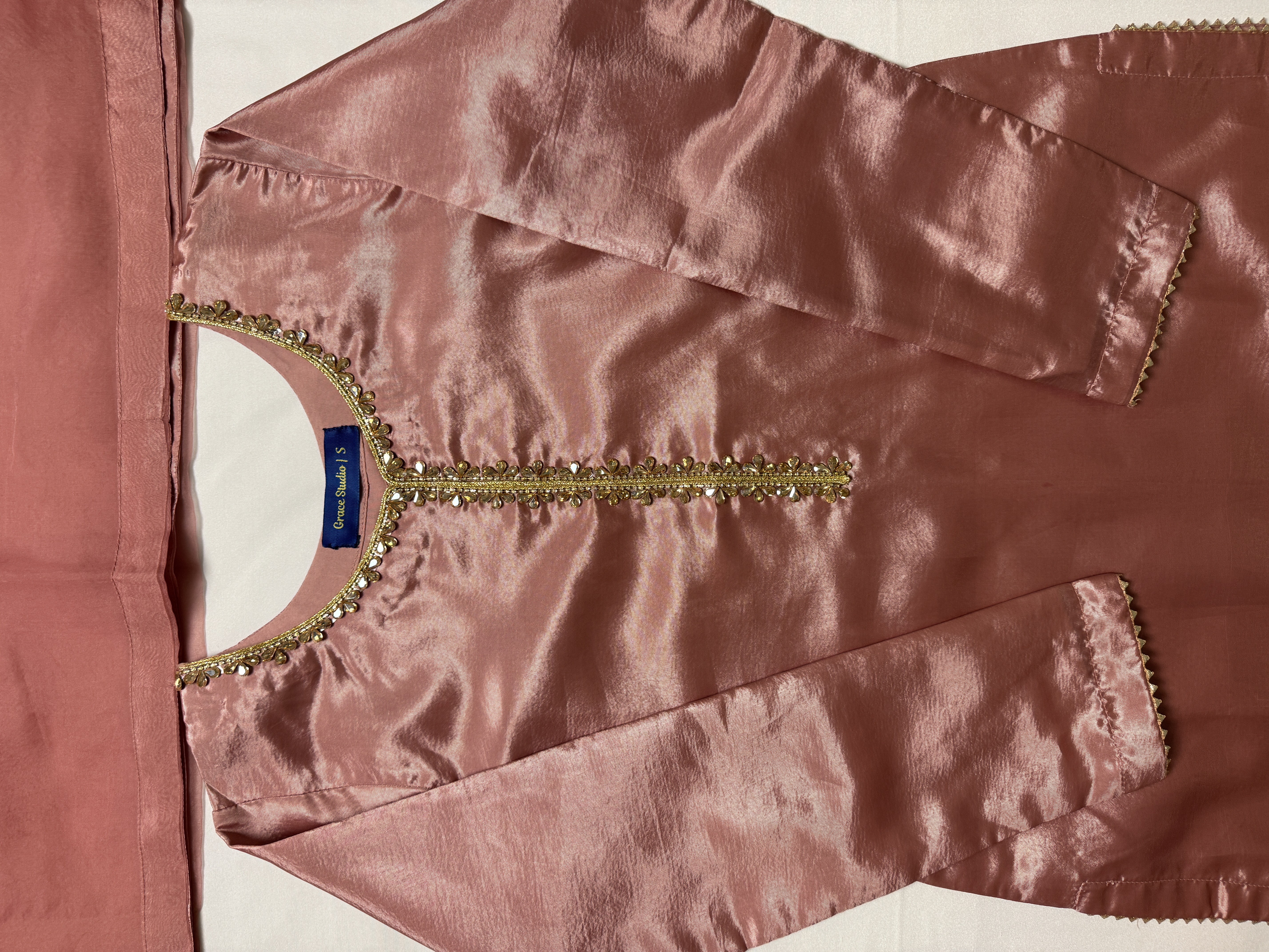 Farshi Shalwar - Teapink