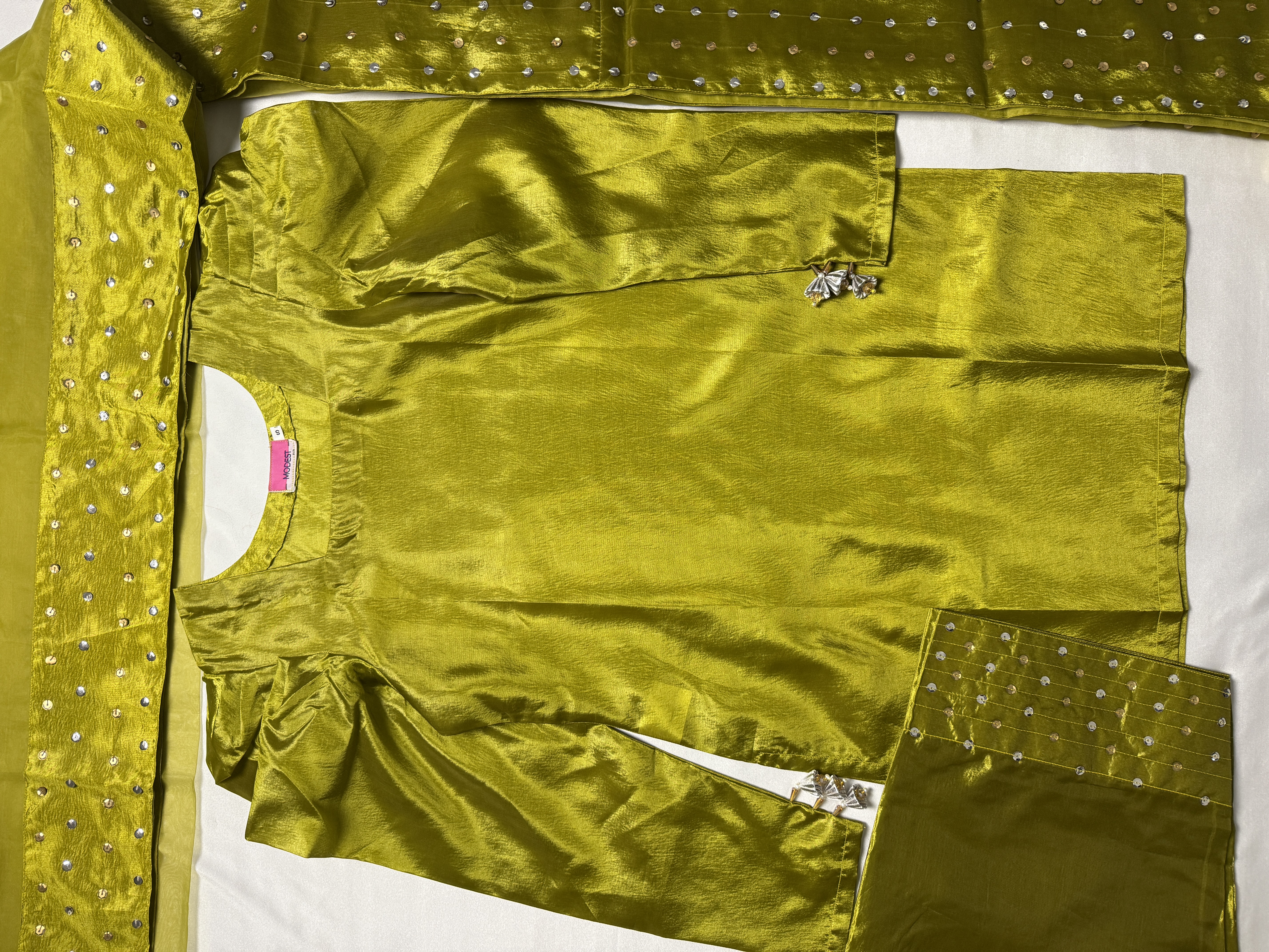Farshi Shalwar - Pearl
