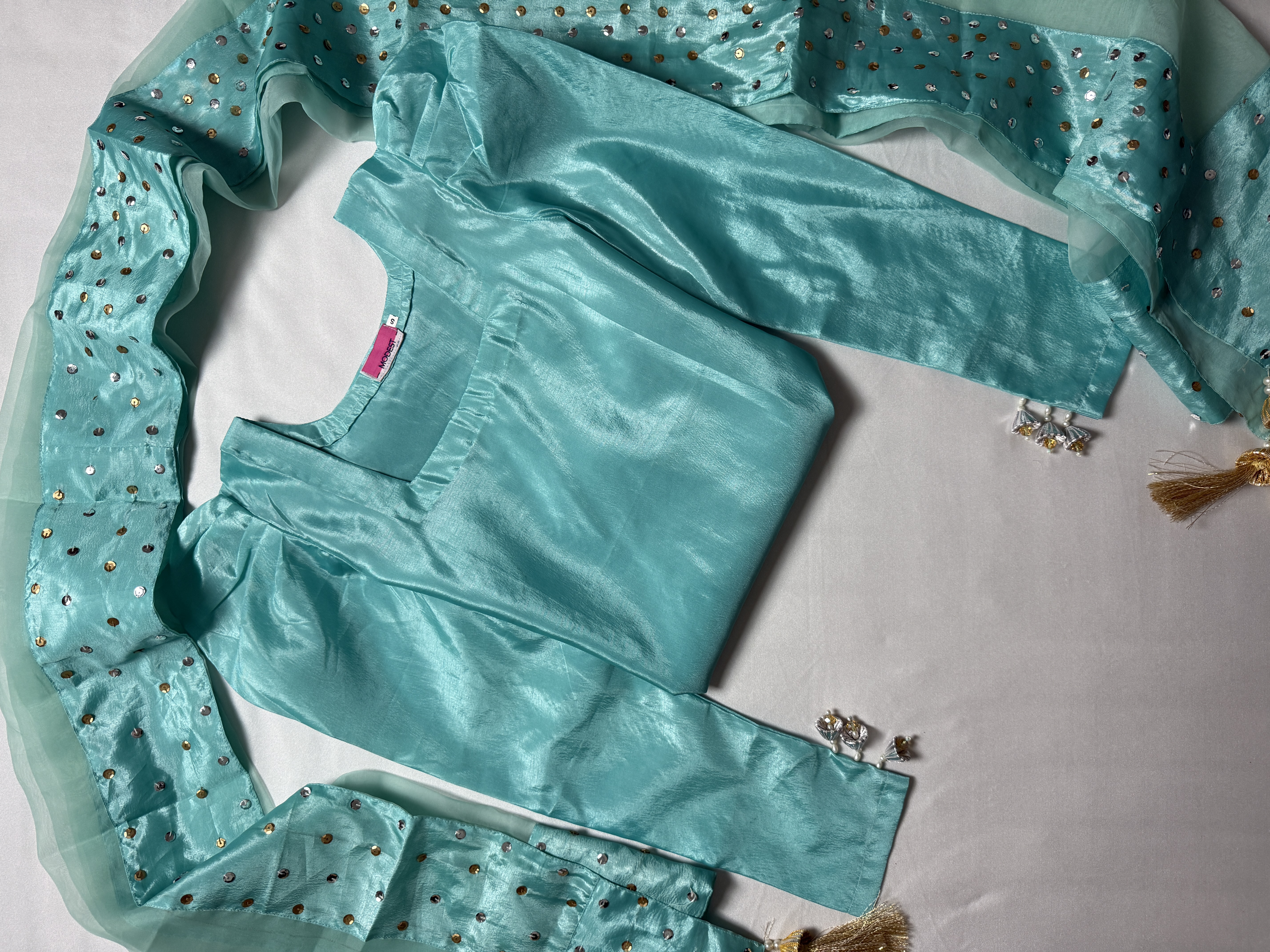 Farshi Shalwar - Pearl