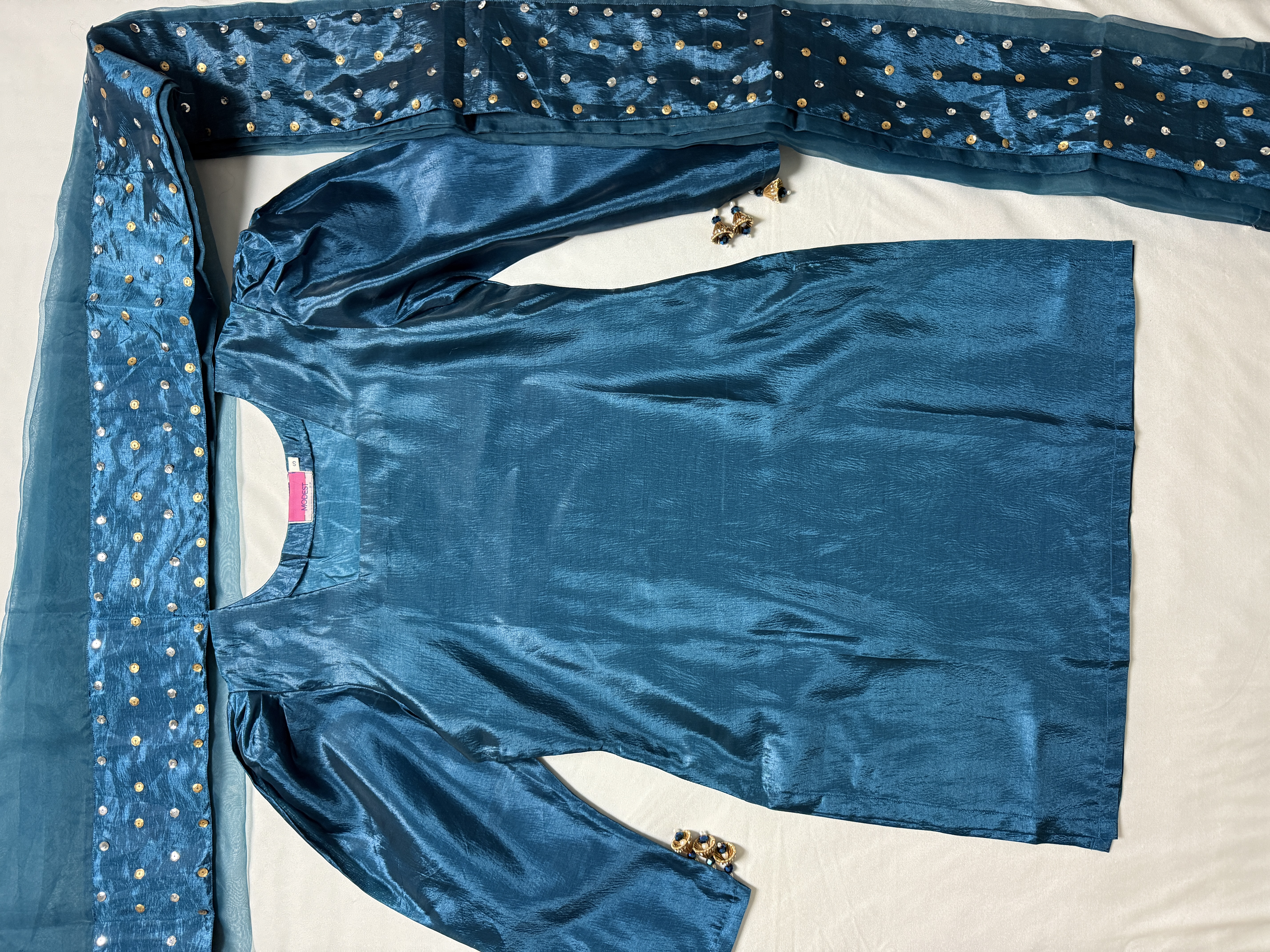 Farshi Shalwar - Pearl