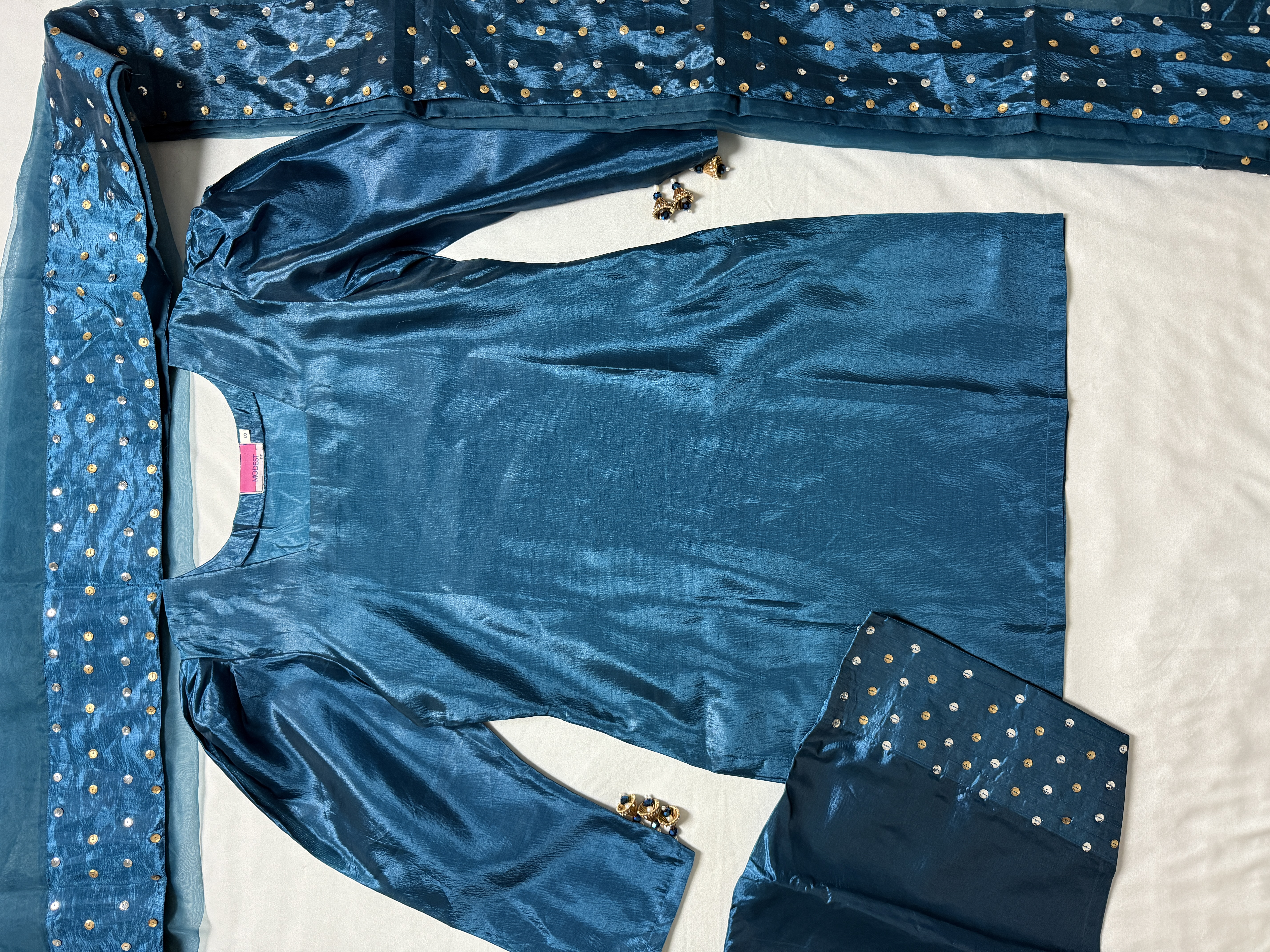 Farshi Shalwar - Pearl