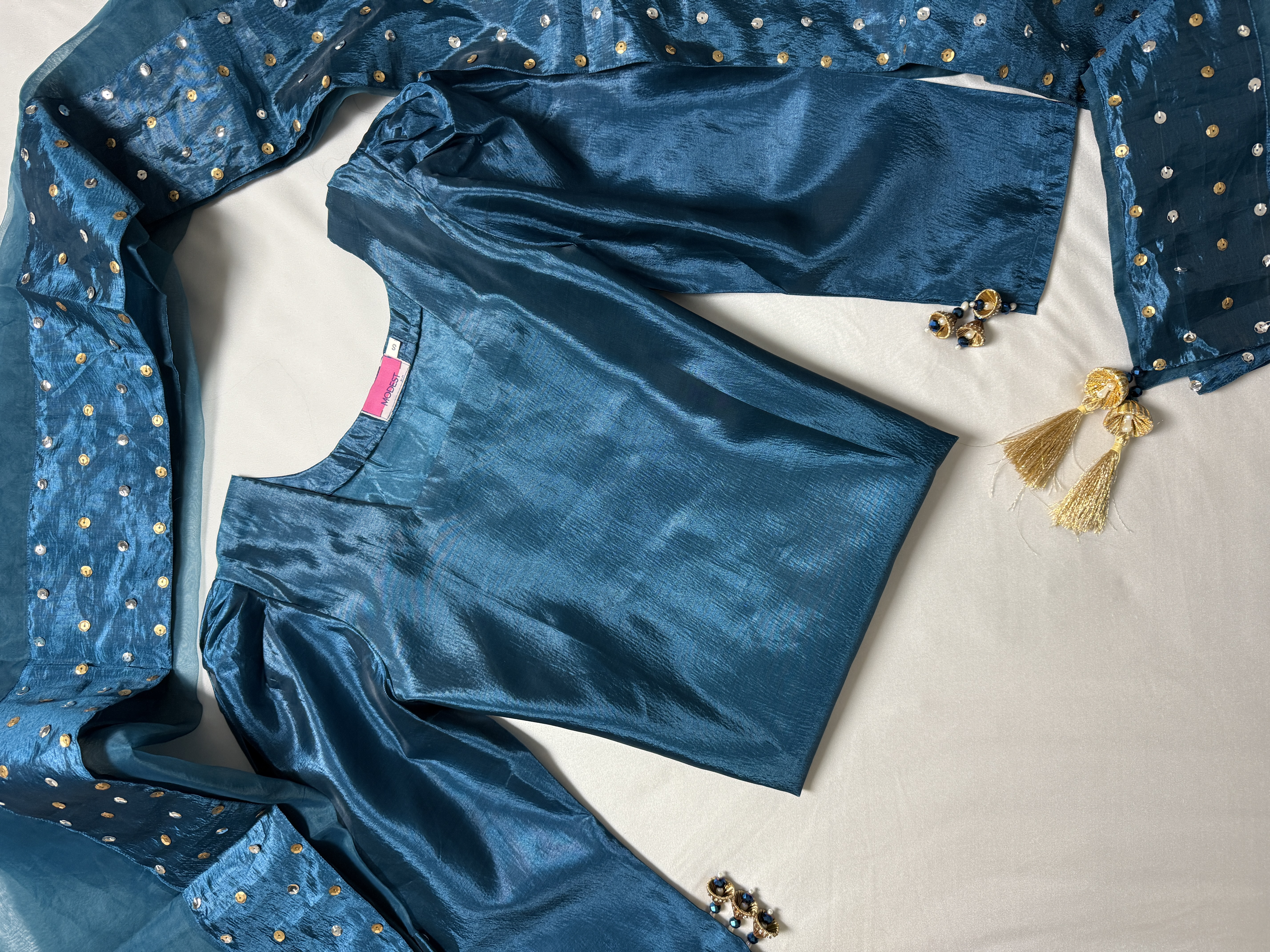 Farshi Shalwar - Pearl