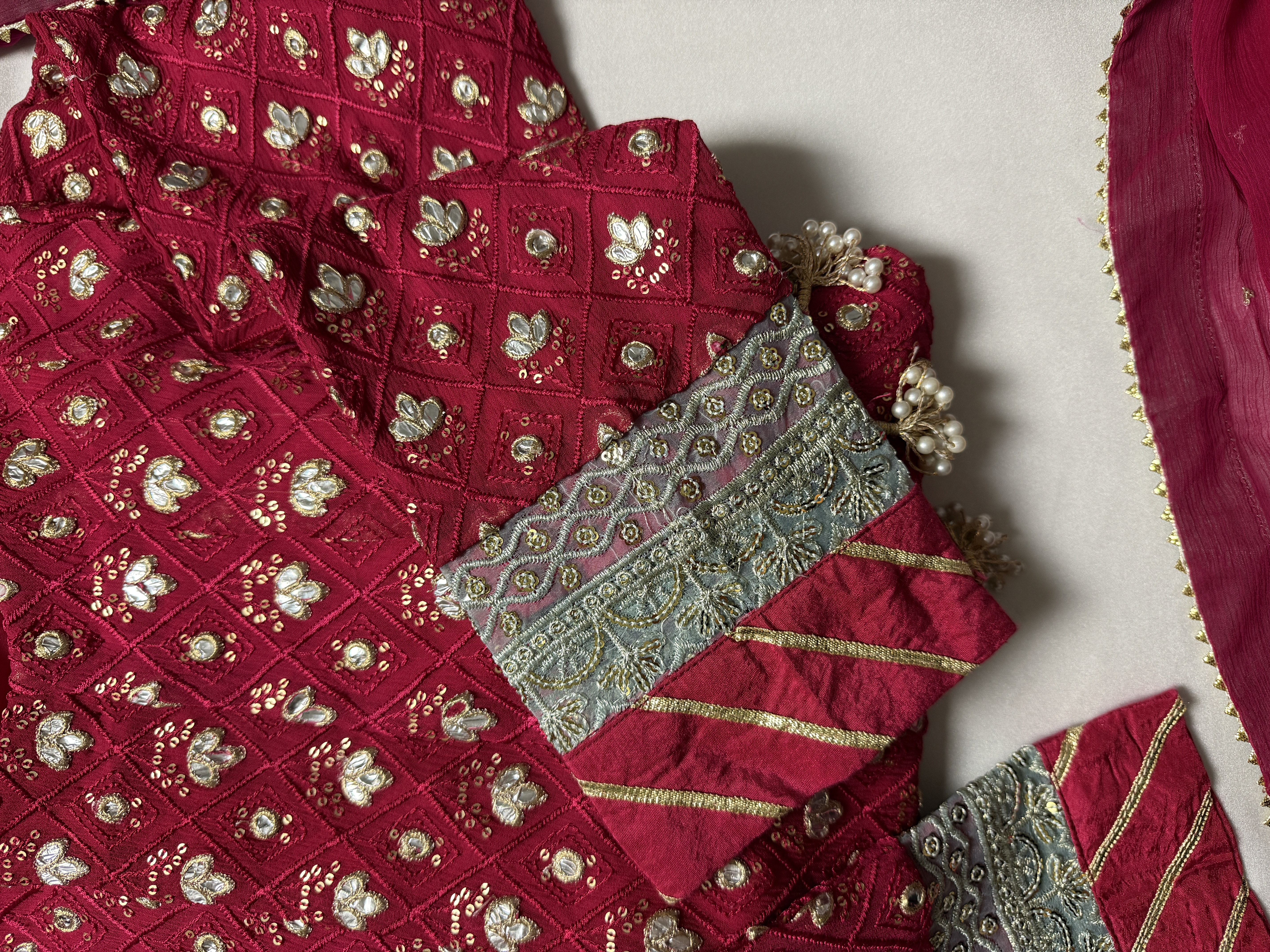 Mukhesh Work - Long Frock