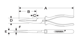 Long Nose PliersGenerally Conforming to IS 3552-1989