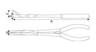 TAPARIA Bent Nose Pliers (Econ)Generally Conforming to IS 3552-1989