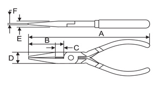 TAPARIA Long Nose Mini Plier (1403)
