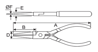 TAPARIA Round Nose Mini Plier (1402)