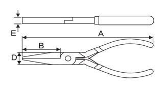 TAPARIA Flat Nose Mini Plier (1401)