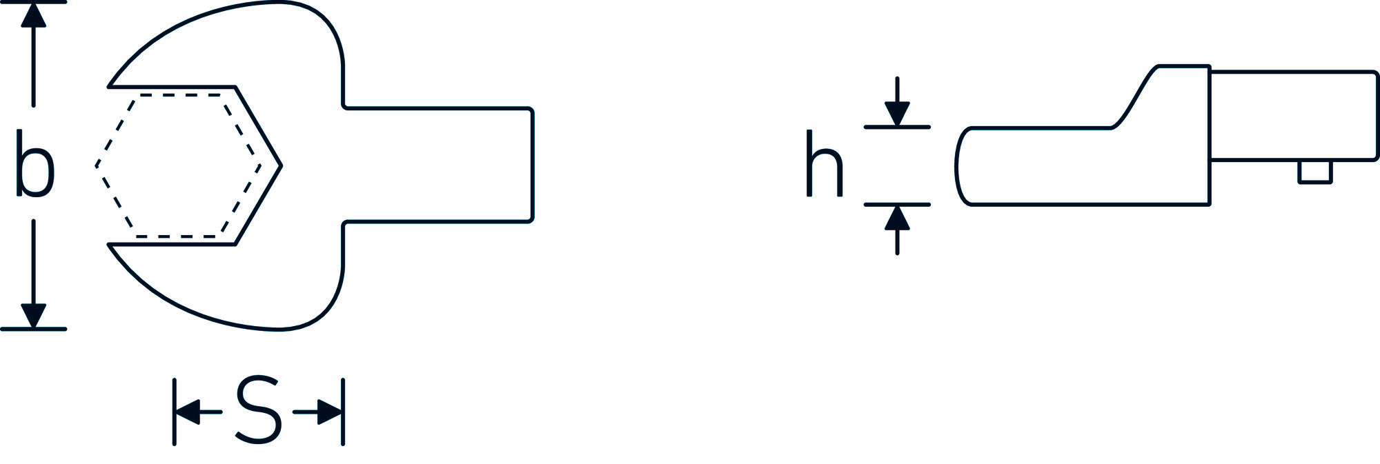 STAHLWILLE Open End Inser Tool, Insert End