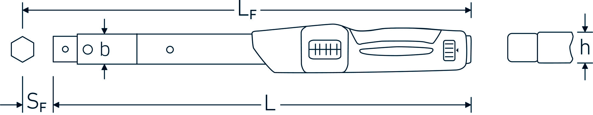 STAHLWILLE Torque wrench service MANOSKOP with holder for insert tools (50181020)