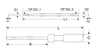 Taparia Two-in-one Screw Drivers 