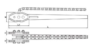 Taparia Chain Pipe Wrench Generally Conforming to IS 4123 - 1982