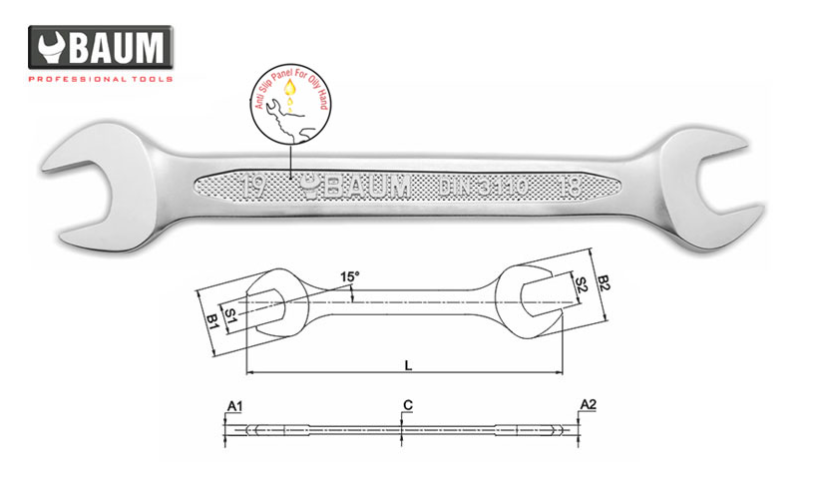 Double Open-End Wrench