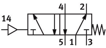 Pneumatic valve VL-5-1/4
