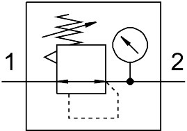 Pressure regulator LR-1/4-D-MINI