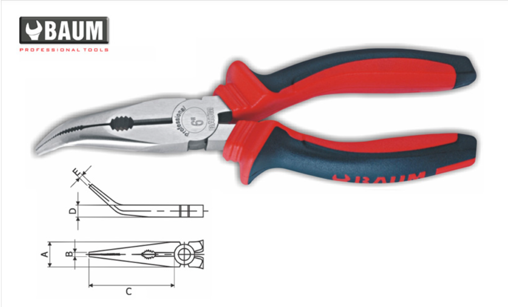 Baum (ART-111 DC) BENT NOSE PLIERS 