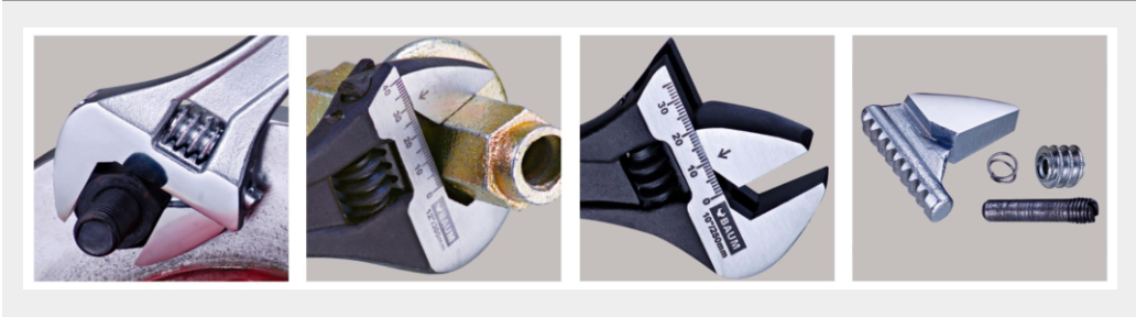 BAUM (ART-261) ADJUTABLE WRENCH-HEAVY DUTY 