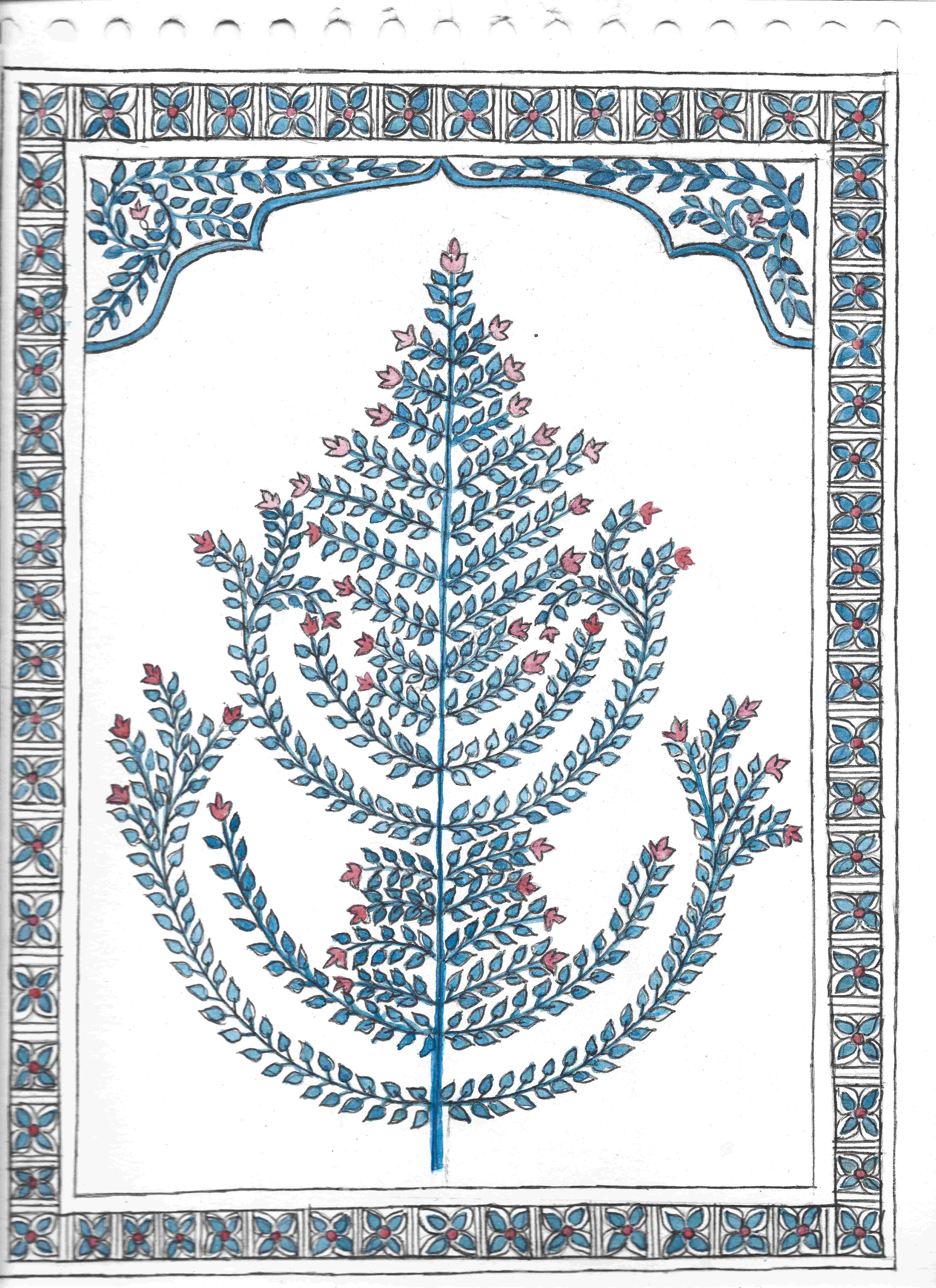 Handmade Floral Wall Hanging