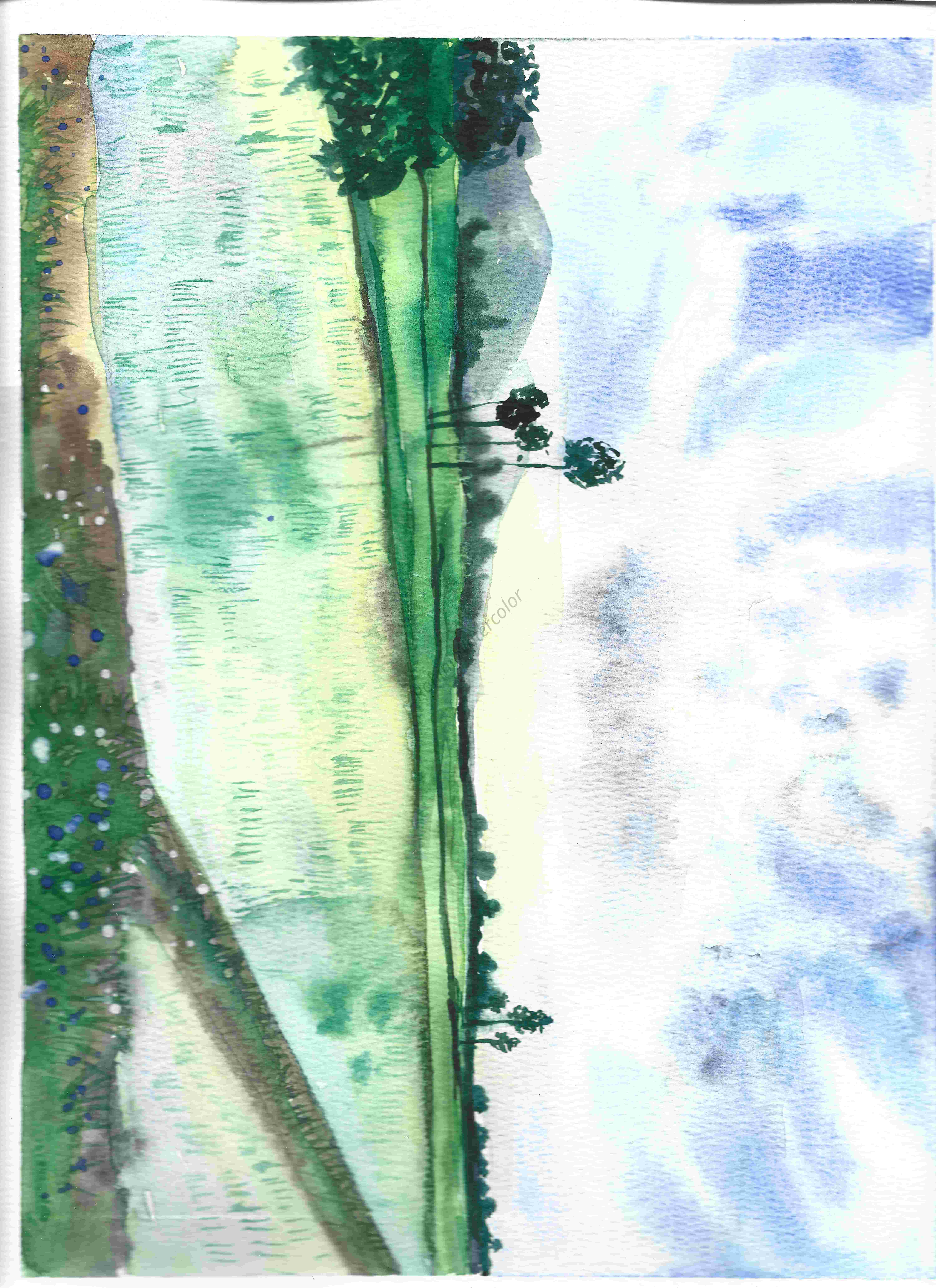 Landscape Watercolor Painting