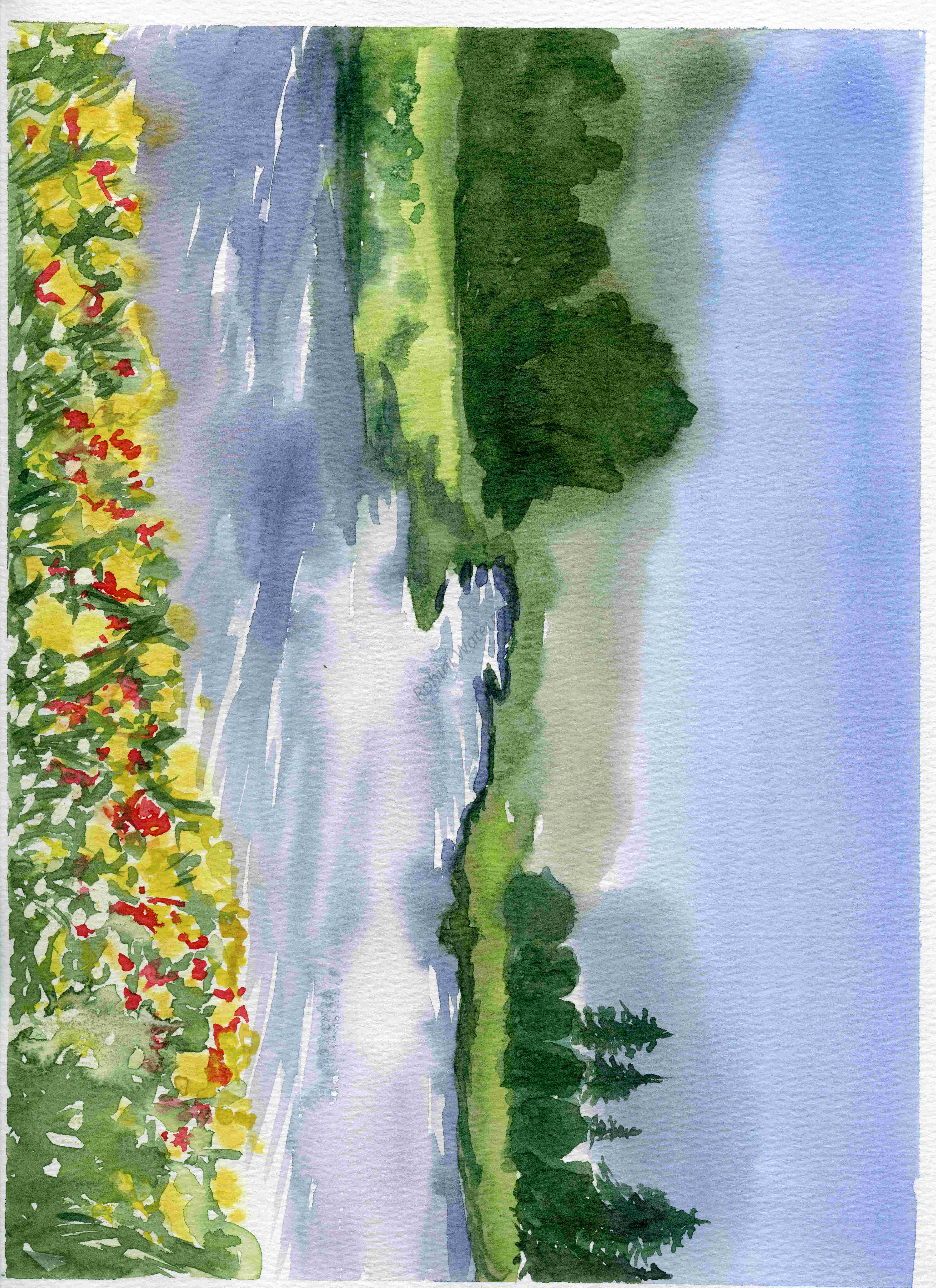 Watercolor Landscape Painting