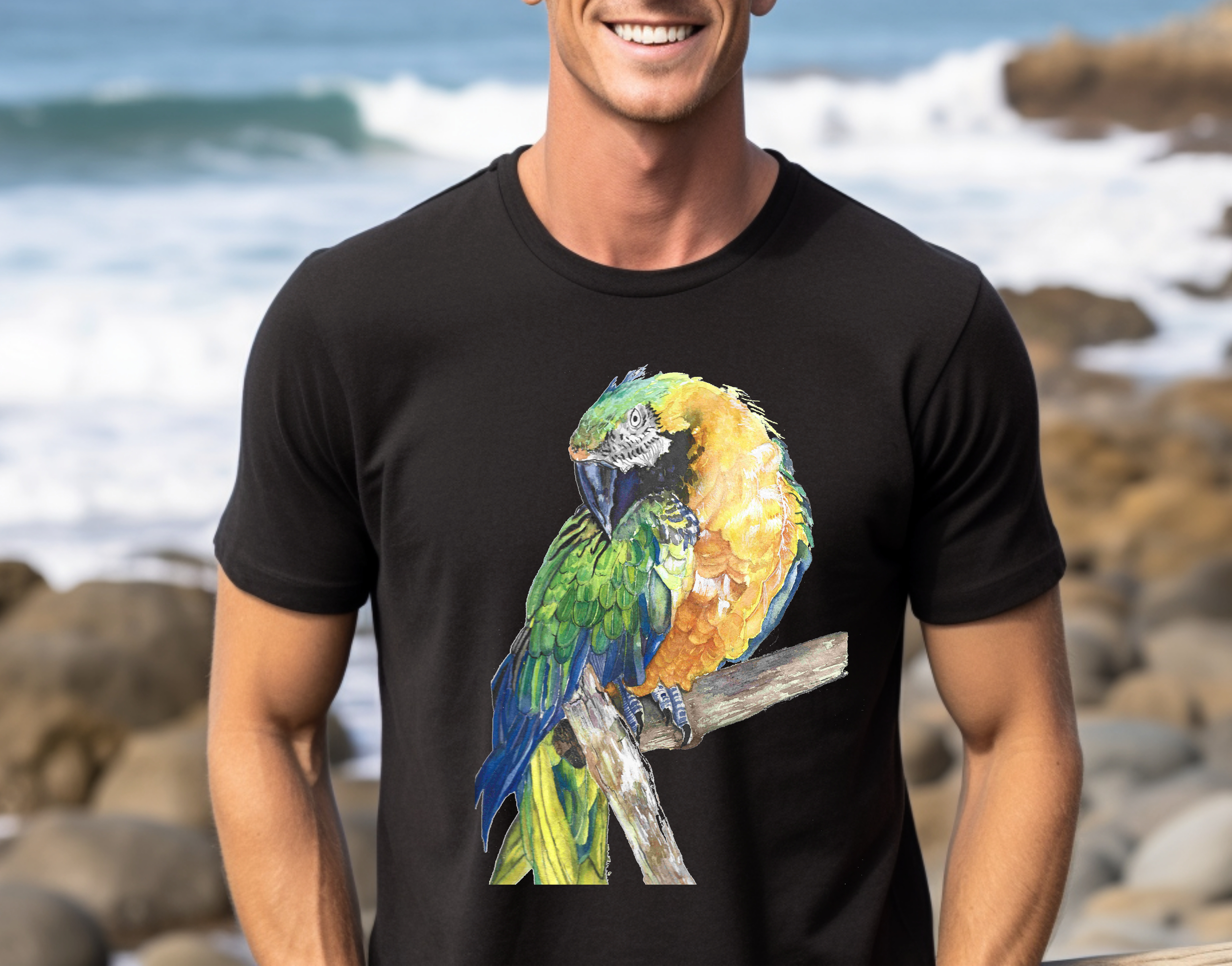 Majestic Macaw Unisex Heavy Cotton Tee