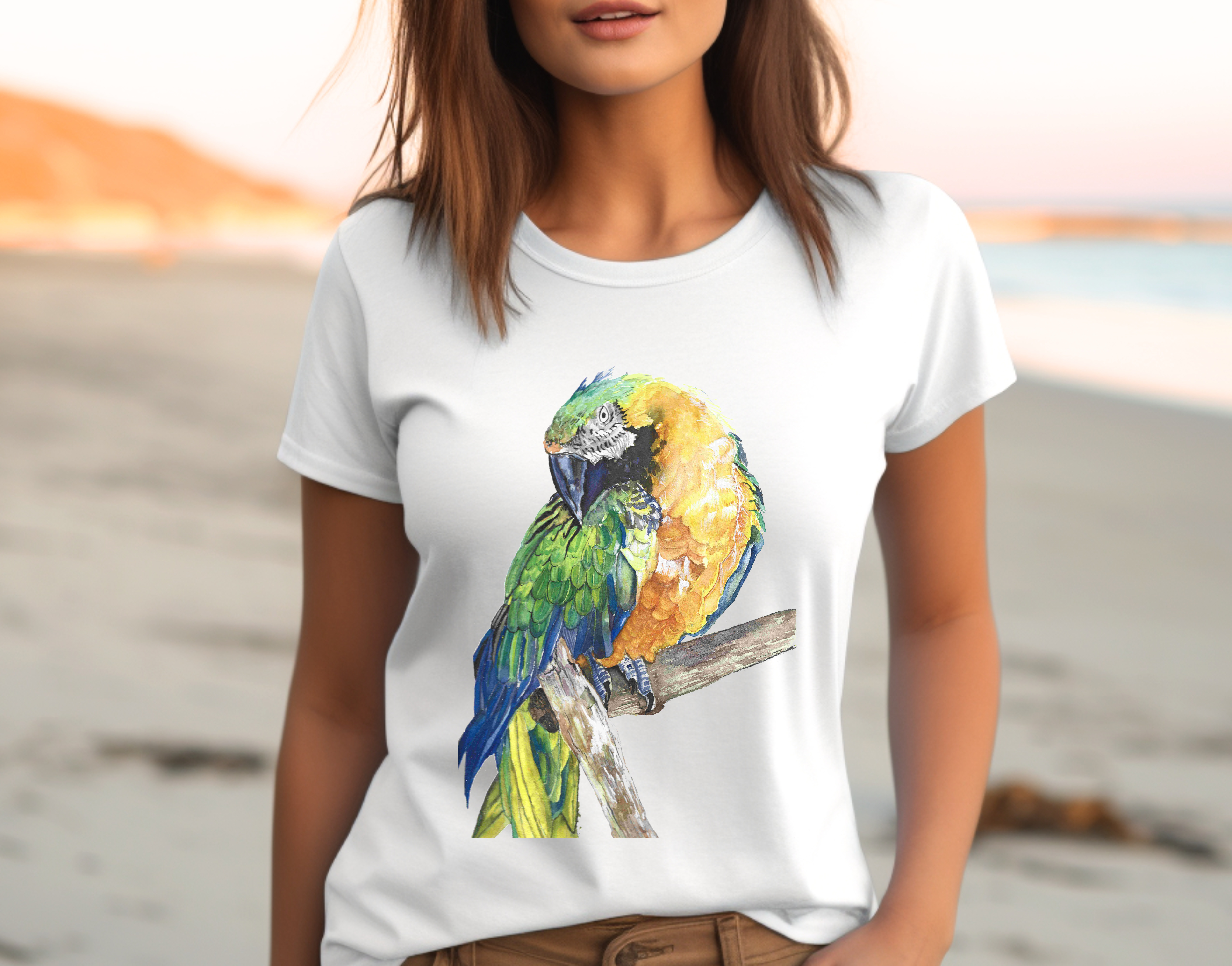 Majestic Macaw Unisex Heavy Cotton Tee