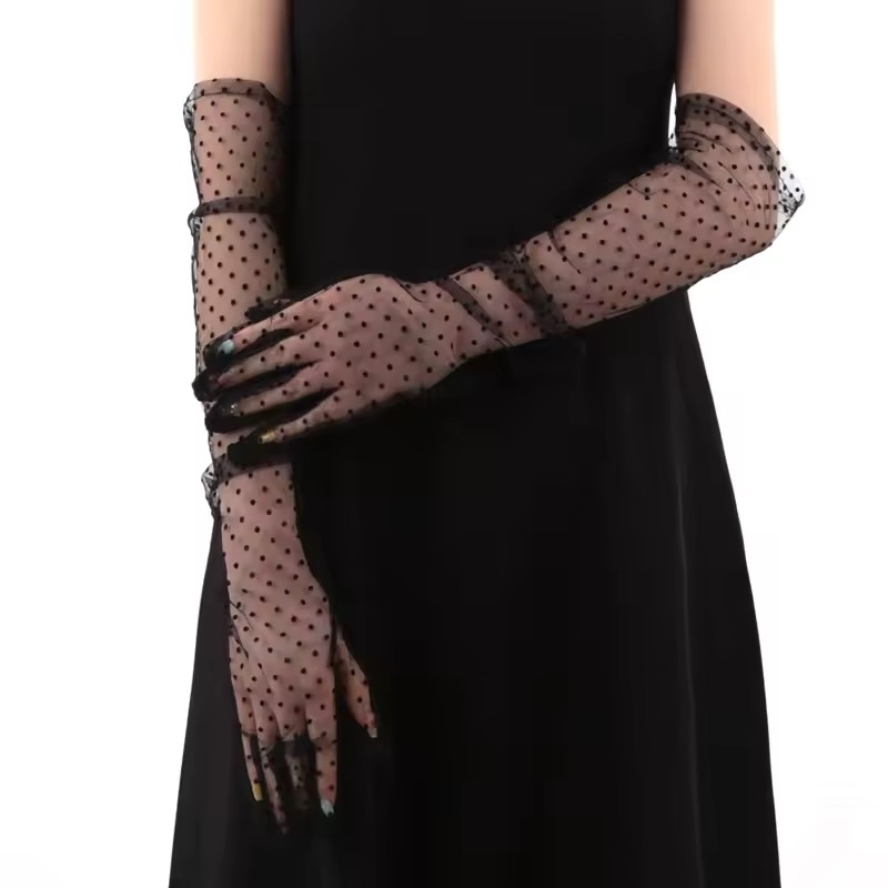 Gants à petits pois Longs 